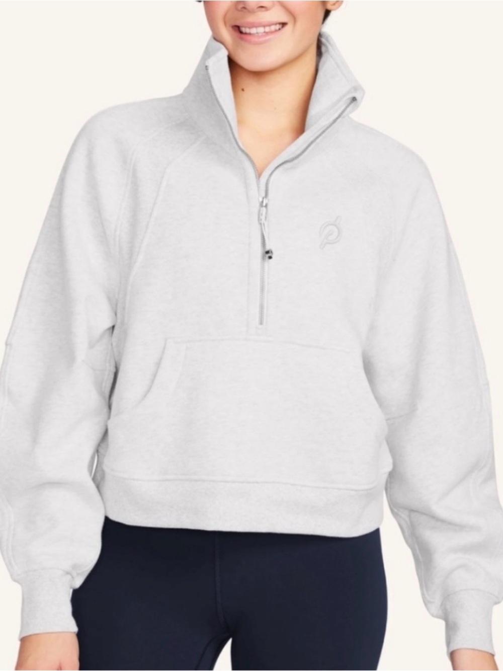 Lululemon x Peloton Scuba Half Zip Oversized Funnel-Neck Pullover Thumb Holes